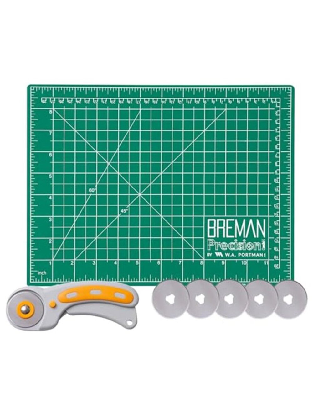 Self Healing Cutting Mat & Rotary Cutter for Fabric Set –9x12 Sewing Cutting Mat